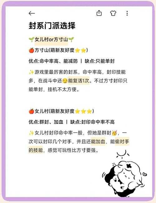 2025年新手必看 网游门派选择避坑指南