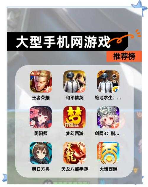 十年手机网游风云榜,这十大游戏最受玩家瞩目?榜上哪款是你的最爱?