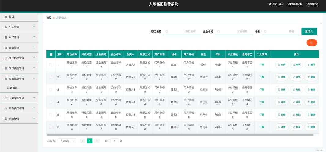 智能身份匹配与推荐系统