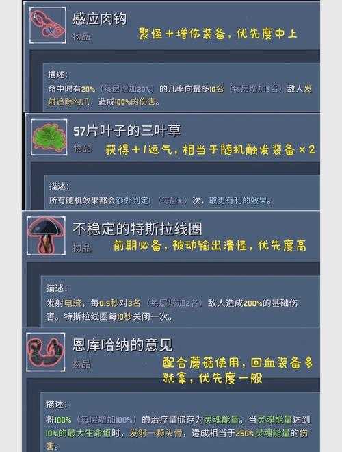 雨中冒险2装备图鉴2023最新更新