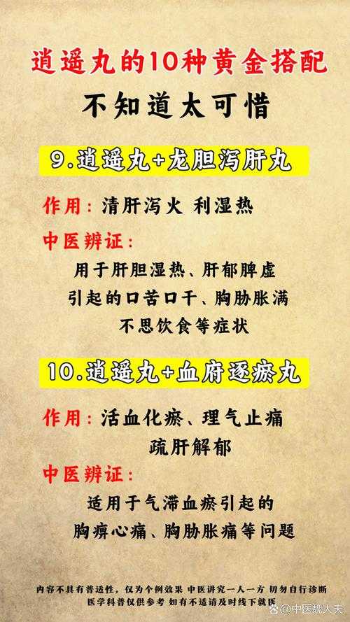 逍遥丸与归脾丸同服功效及作用解析