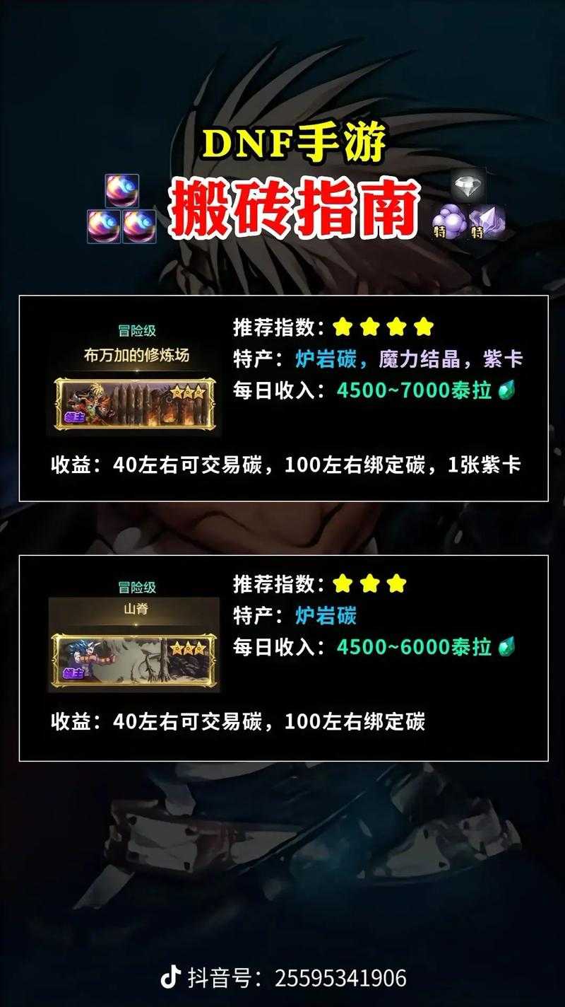 DNF95搬砖指南：收益风险技巧与最新数据