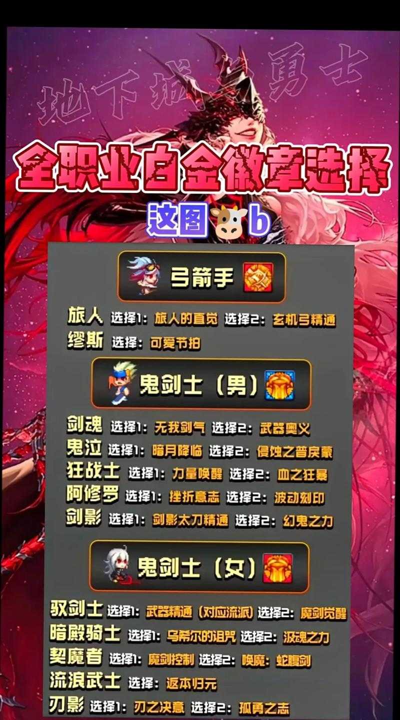 2025年DNF召唤师白金徽章选择指南