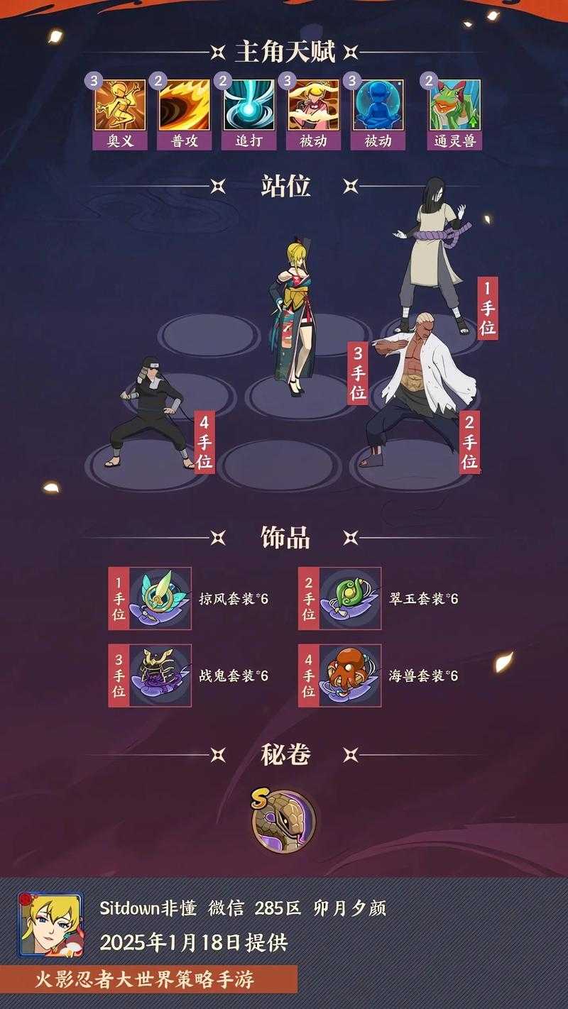 火影忍者OL 2025风主火主技能组合实战指南
