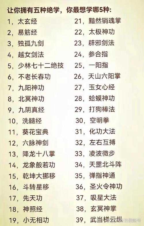 初学者必看:掌握《天龙八部》秘籍