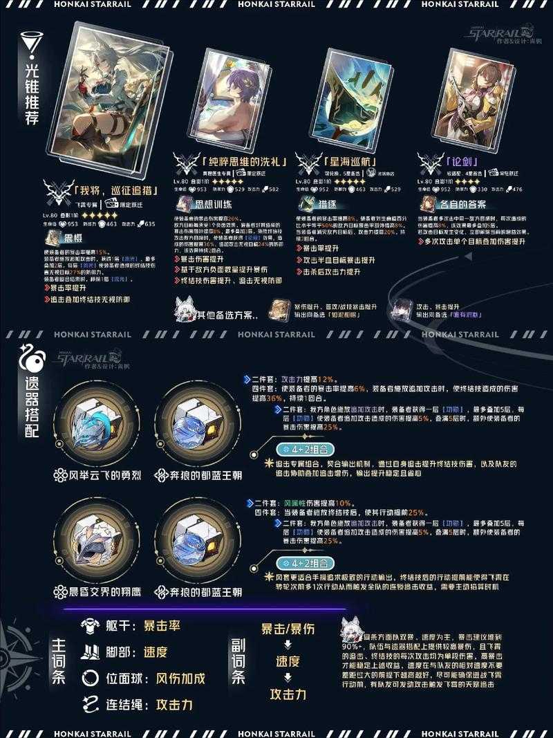 崩坏星穹铁道飞霄专武介绍,飞霄专属光锥效果一览