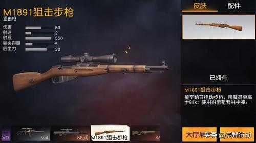 荒野行动S-ACR、M4A1、AK47步枪性能弹道实战对比