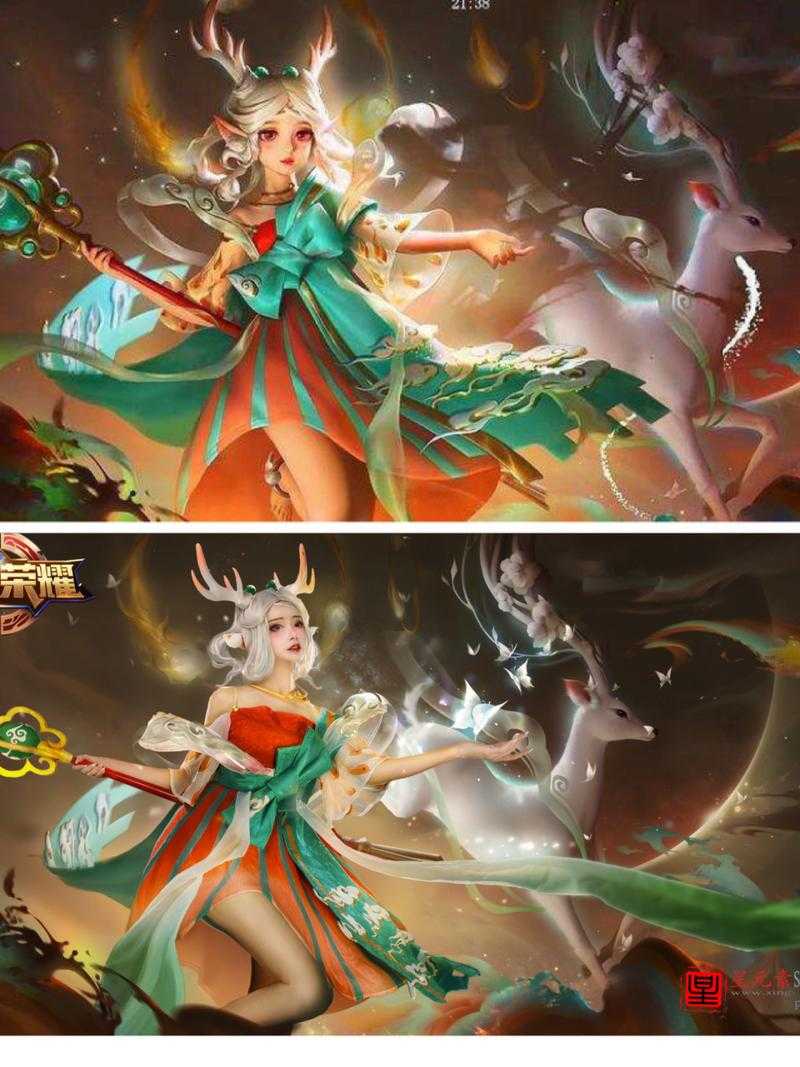 瑶瑶邂逅神鹿,绽放独特魅力,遇见最美的自己