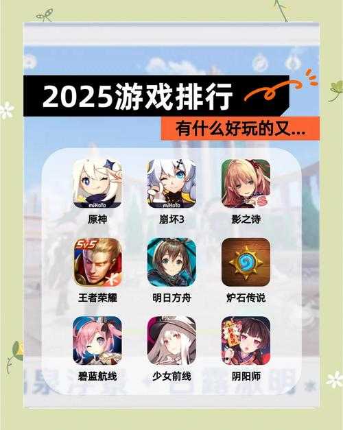 2025年最值得关注的五款游戏对比测评 附权威数据