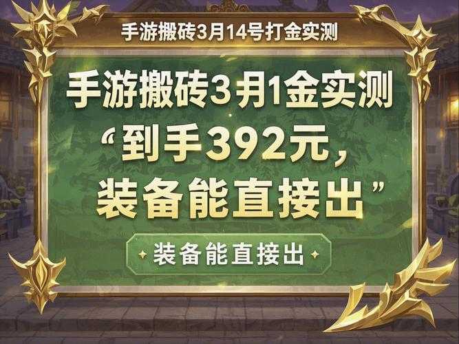 2025年最值得关注的现金手游实战手记