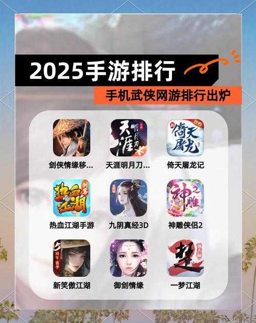 2025年武侠网游画质与玩法全景对比